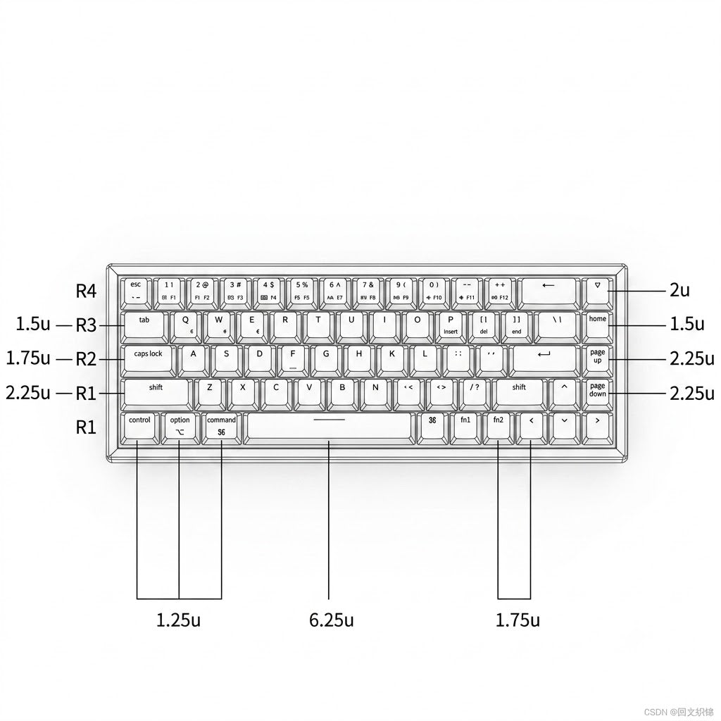 KEYCAP SIZE GUIDE Dev. By: 0.6mm Keycap Width