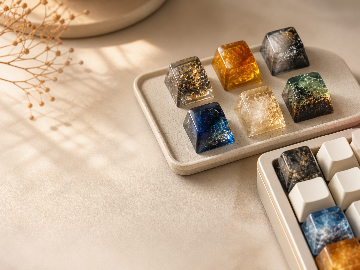 Resin keycaps