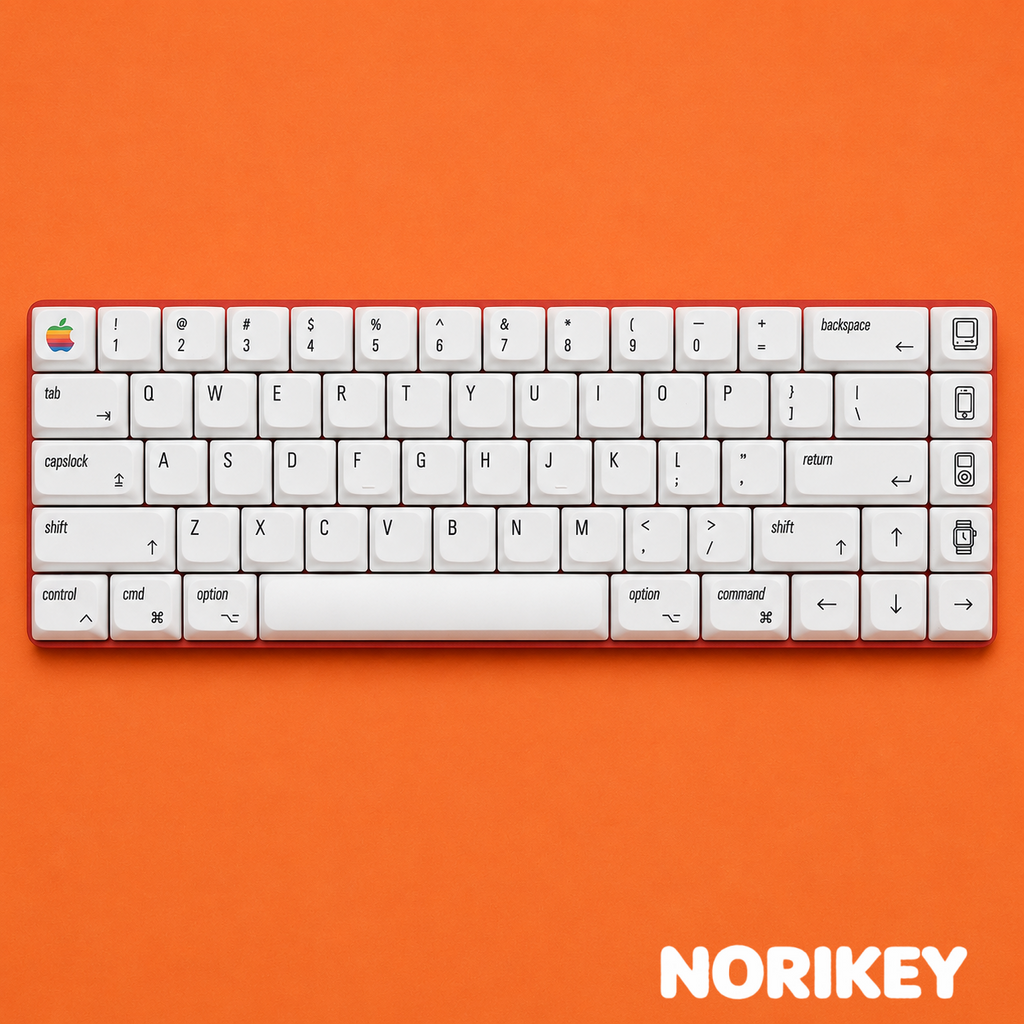 Minimalist Mac-Style Low Profile PBT Keycaps (65% Layout, NuPhy & Keychron Compatible)