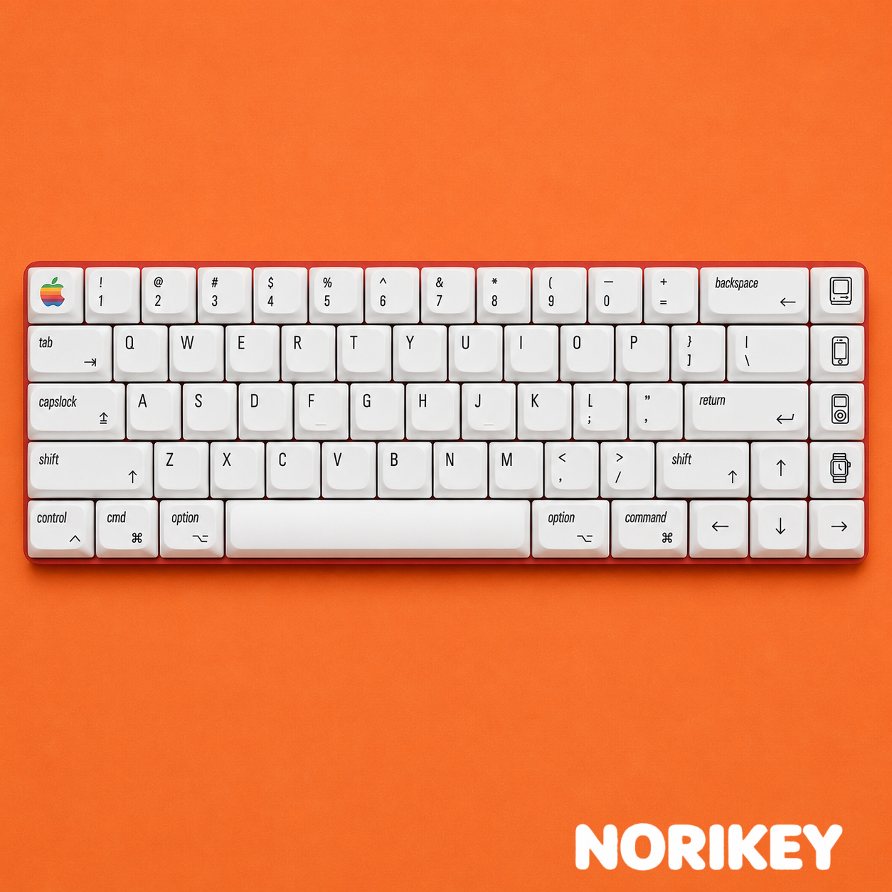 Minimalist Mac-Style Low Profile PBT Keycaps (65% Layout, NuPhy & Keychron Compatible)