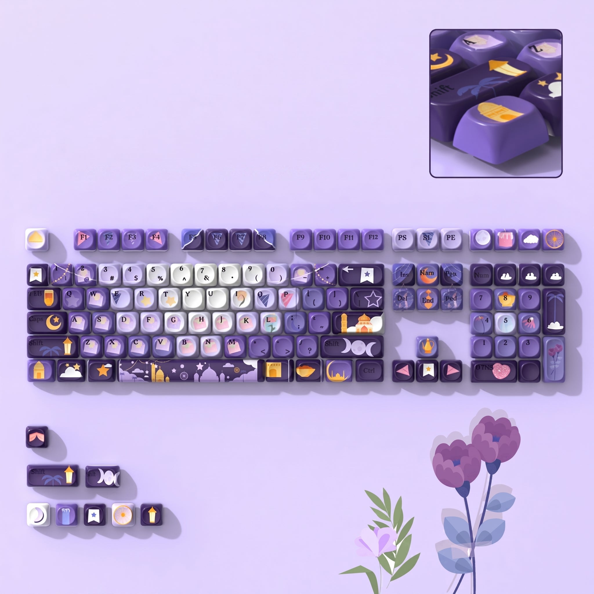 MOA profile with a rounded and comfortable typing feel