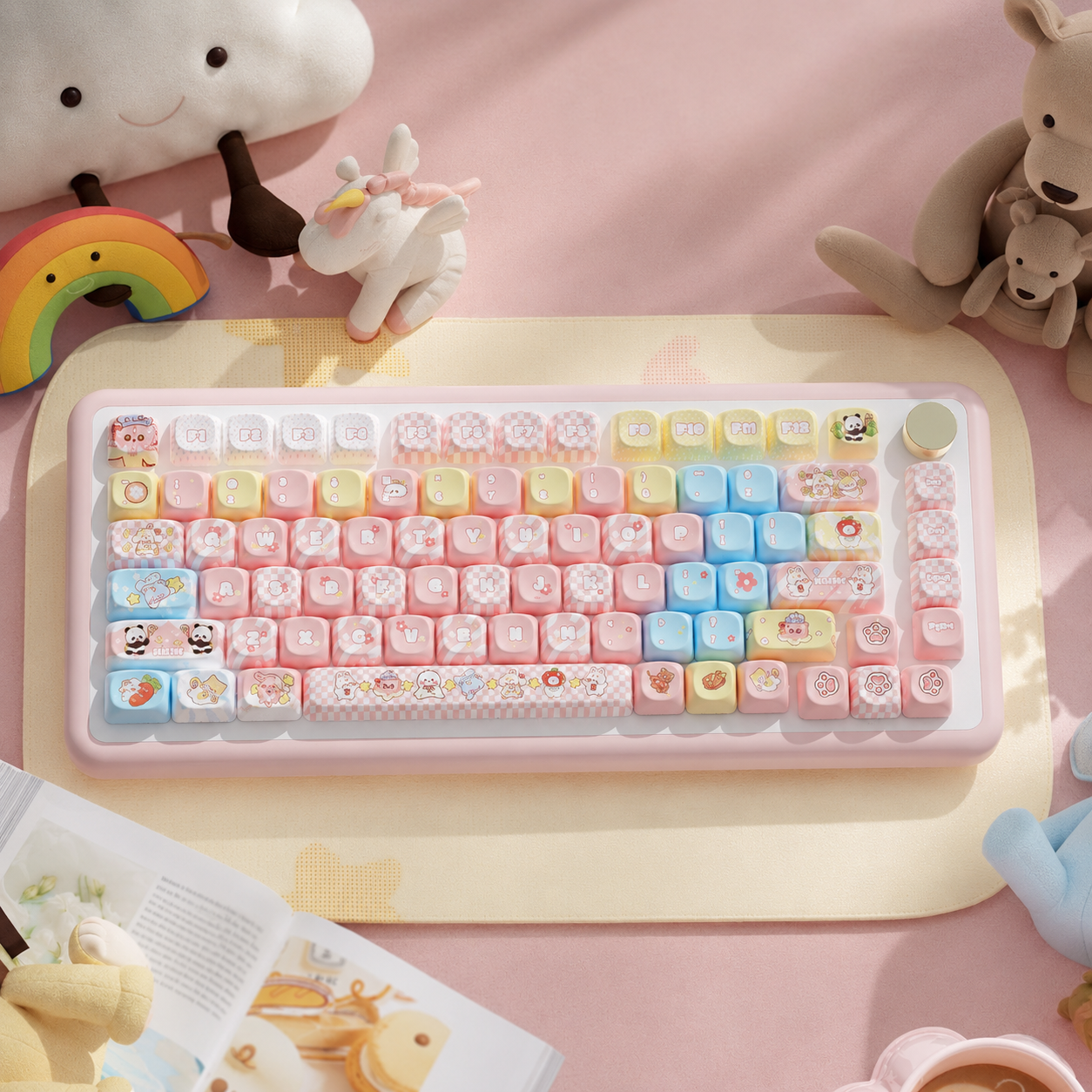 Norikey Seaside Theme 112-key PBT keycap set for mechanical keyboards