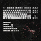 Retro gray mechanical keyboard keycaps for custom keyboards