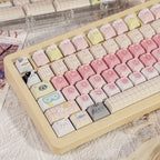 Cat Squad PBT Keycap Set — Cute Cat Theme, Five-Side Dye-Sub, 140+ Keys