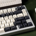 Dark Starfield PBT Keycap Set — Cherry Profile Dye-Sub with Gold ESC