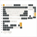 Dark Starfield PBT Keycap Set — Cherry Profile Dye-Sub with Gold ESC