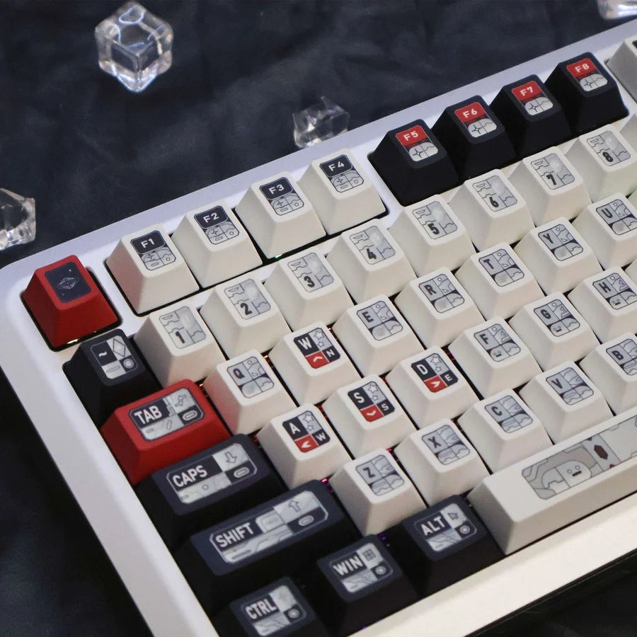 Sci-Fi Starfield Theme Keycaps ( PBT, Cherry Profile, 5-Sided Dye-Sublimation)