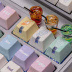 Creamy Ice Cream PBT Keycap Set — Pastel 5-Color Cherry Profile 143 Keys