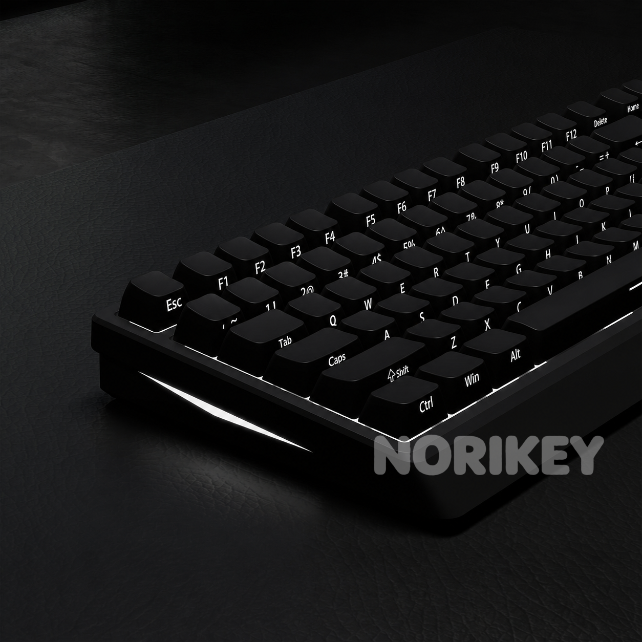 130+ Key Black Side-Printed Shine-Through PBT Keycap Set – Cherry Profile