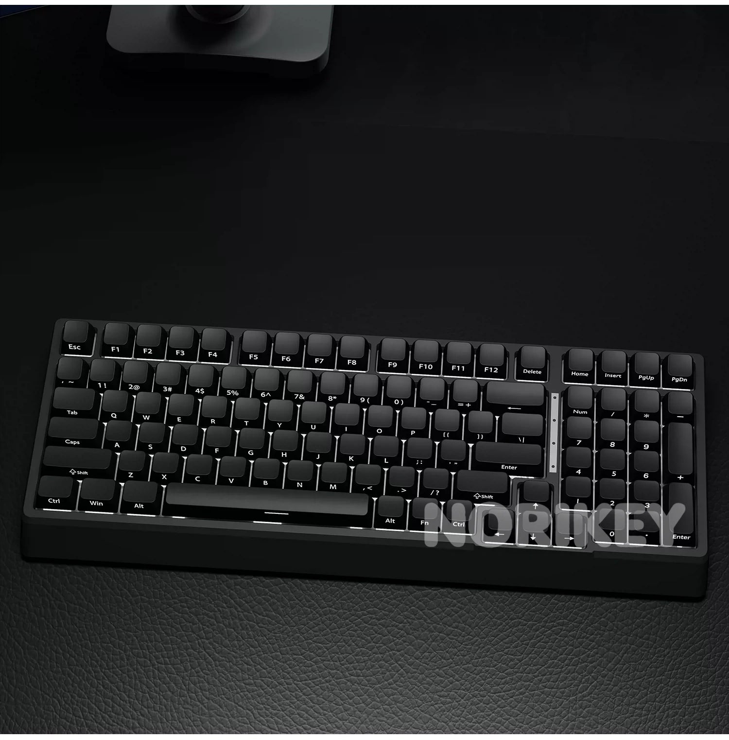 130+ Key Black Side-Printed Shine-Through PBT Keycap Set – Cherry Profile