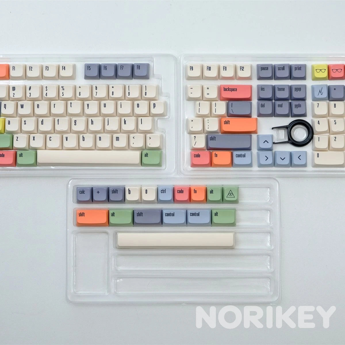 XDA Canvas Keycaps | Retro Cream PBT Dye-Sub 140 Keys