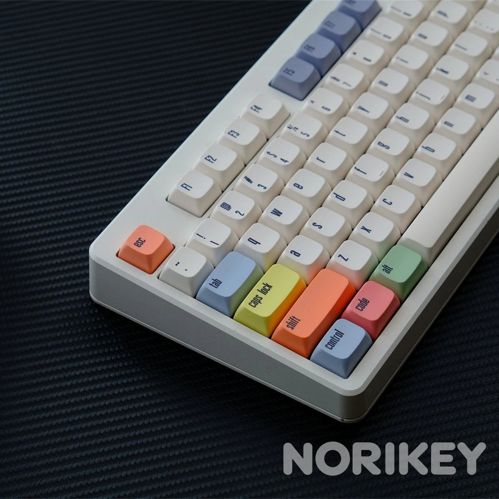 XDA Canvas Keycaps | Retro Cream PBT Dye-Sub 140 Keys