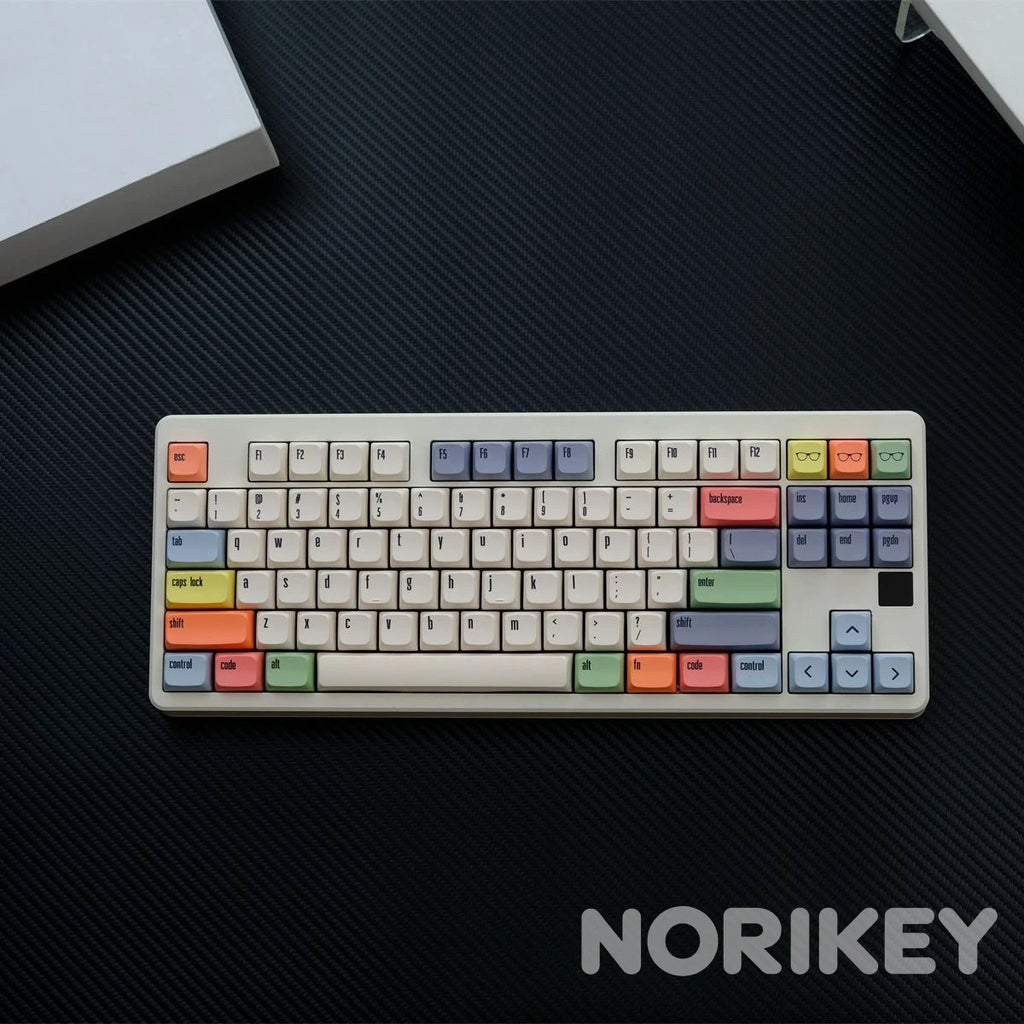 XDA Canvas Keycaps | Retro Cream PBT Dye-Sub 140 Keys