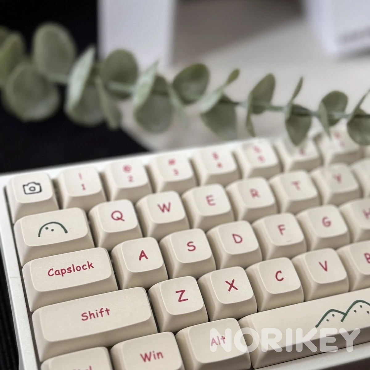 Cute Doodle MOA PBT Keycaps – 123-Key Dye-Sub Set