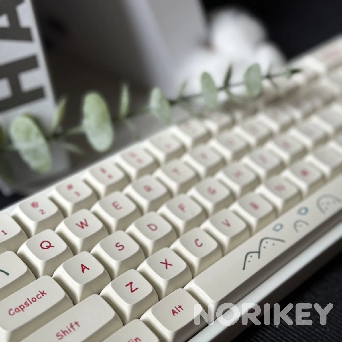 Cute Doodle MOA PBT Keycaps – 123-Key Dye-Sub Set