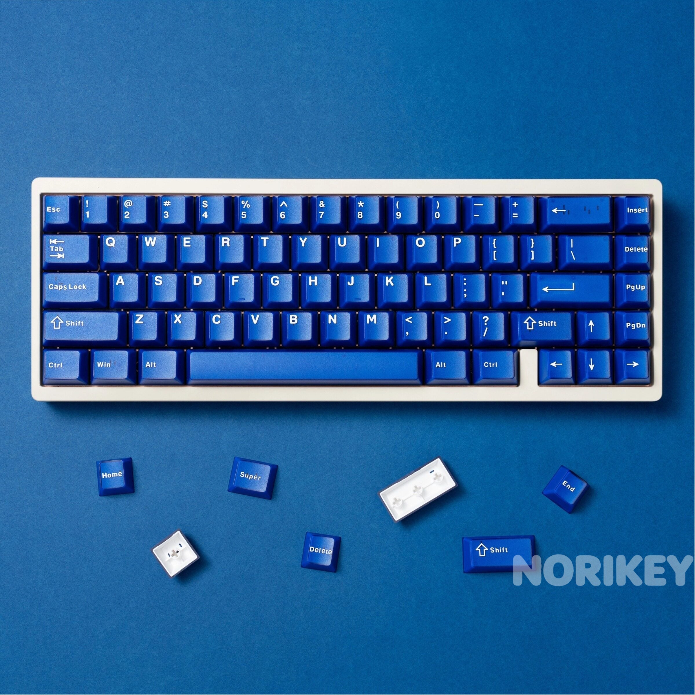 Blue backlit ABS keycap set