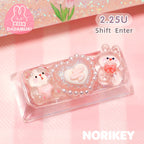Kawaii Glitter Resin Artisan Keycap | 2.25U Left Shift & Enter Key