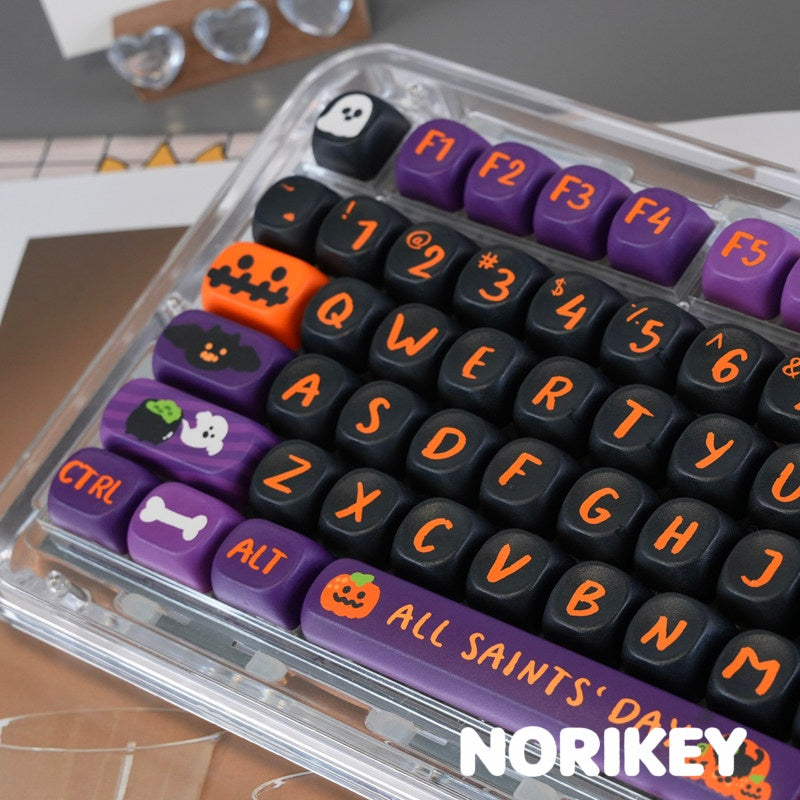 Halloween Theme MOA Profile PBT Keycap Set (130 Keys)