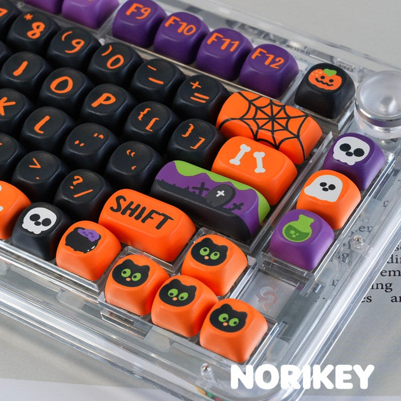 Halloween Theme MOA Profile PBT Keycap Set (130 Keys)