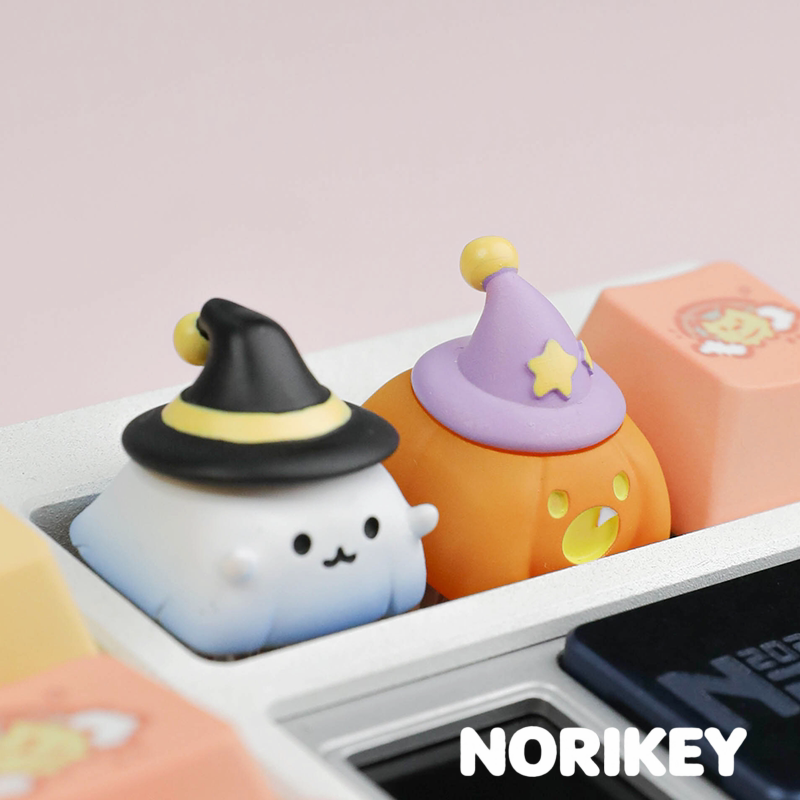 Halloween Ghost Pumpkin Artisan Keycap | 3D Resin ESC Key