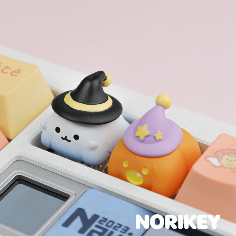 Halloween Ghost Pumpkin Artisan Keycap | 3D Resin ESC Key
