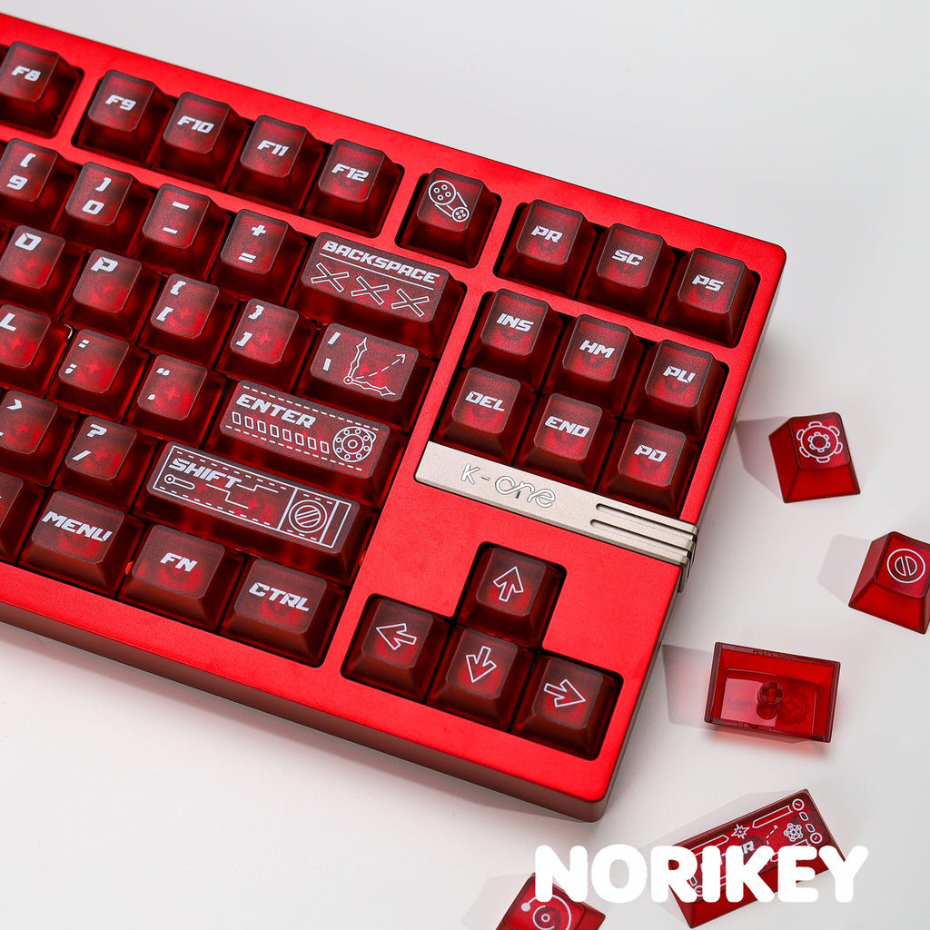 Cherry profile keycap height comparison chart – R1 R2 R3 R4 R5 rows for mechanical keyboard