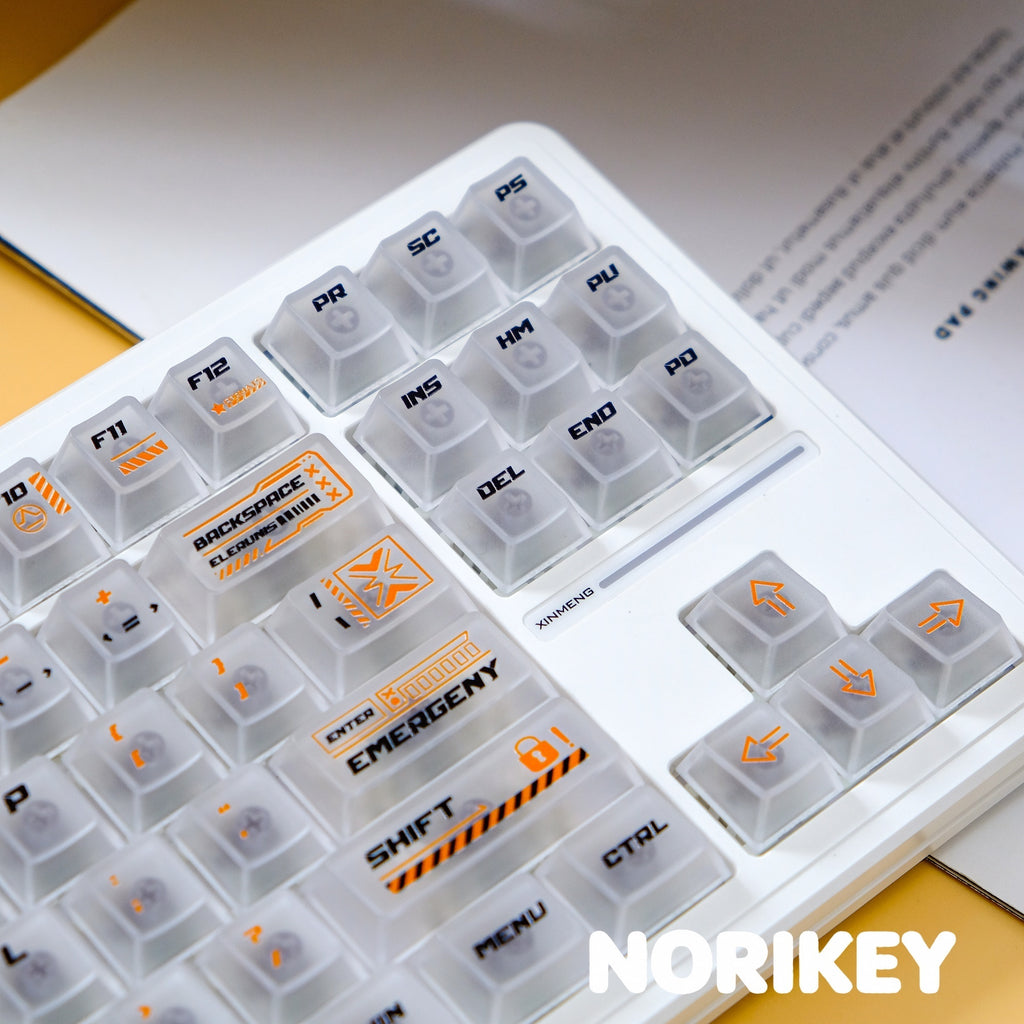 Custom Translucent PC Keycaps - Cherry Profile Shine Through (140 Keys)