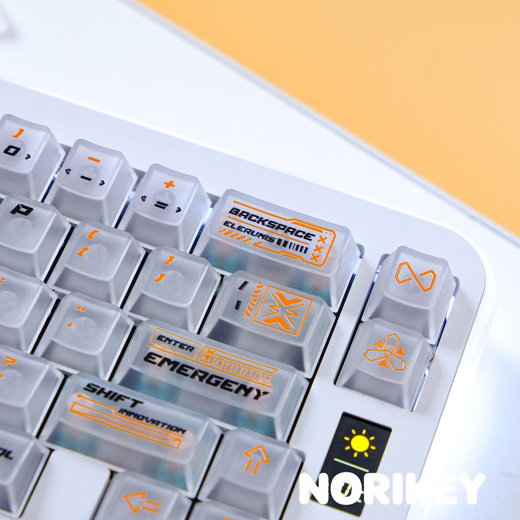 Custom Translucent PC Keycaps - Cherry Profile Shine Through (140 Keys)