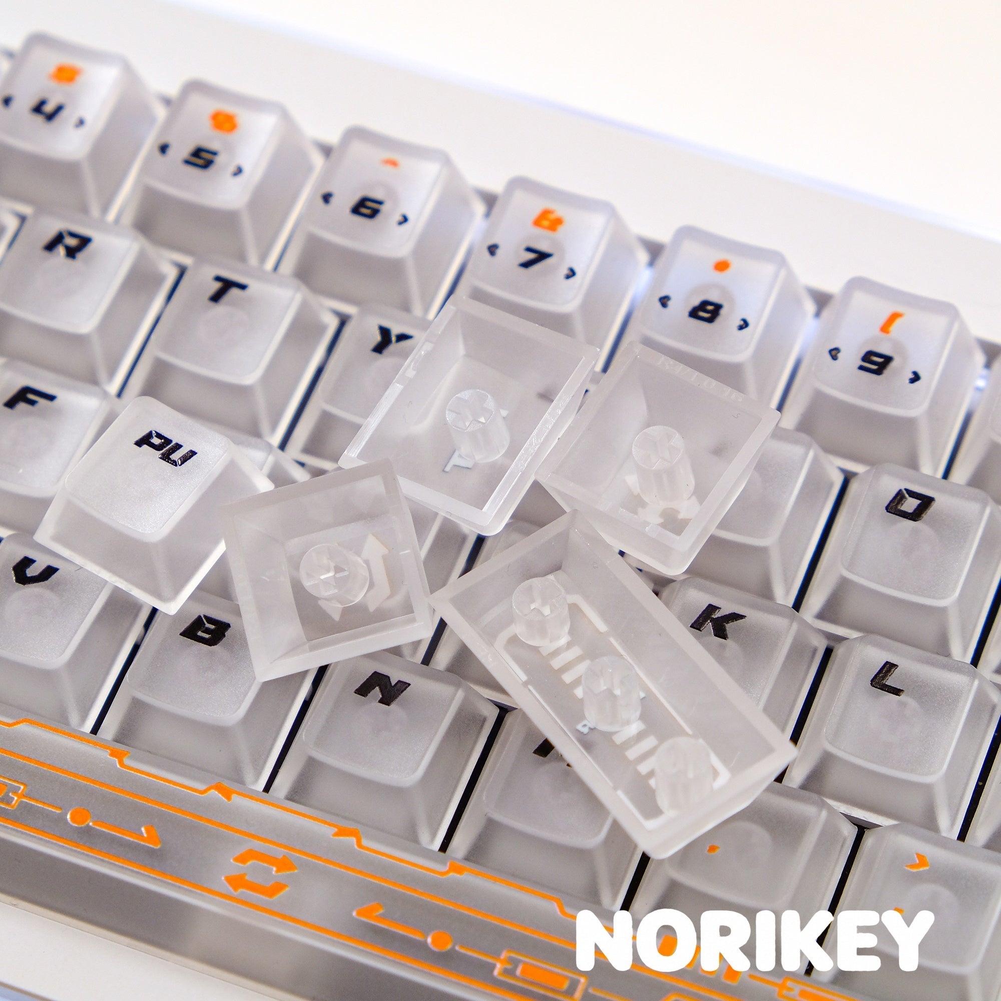 Custom Translucent PC Keycaps - Cherry Profile Shine Through (140 Keys)