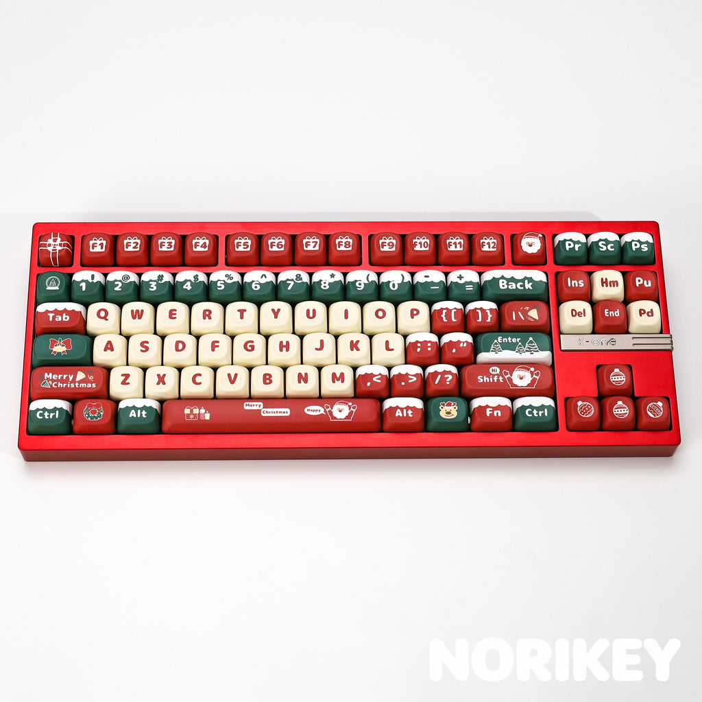 Christmas Carnival KOA Profile Keycap Set — 133 Keys, PBT Dye-Sub