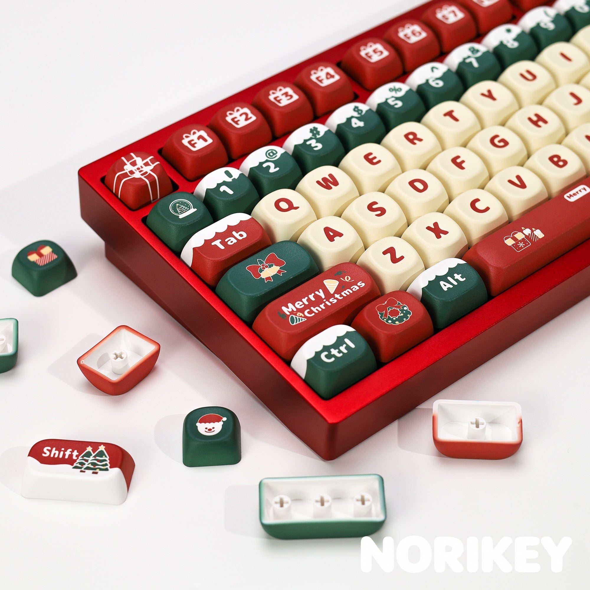 Christmas Carnival KOA Profile Keycap Set — 133 Keys, PBT Dye-Sub