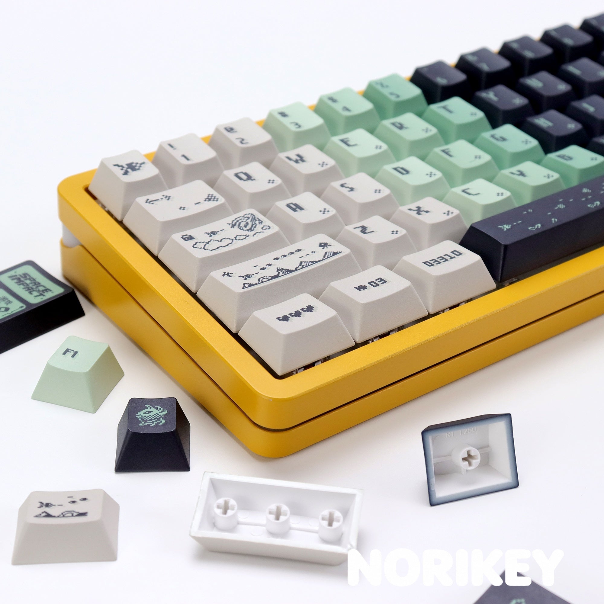 Space Impact — Cherry Profile PBT Keycap Set, 142 Keys.