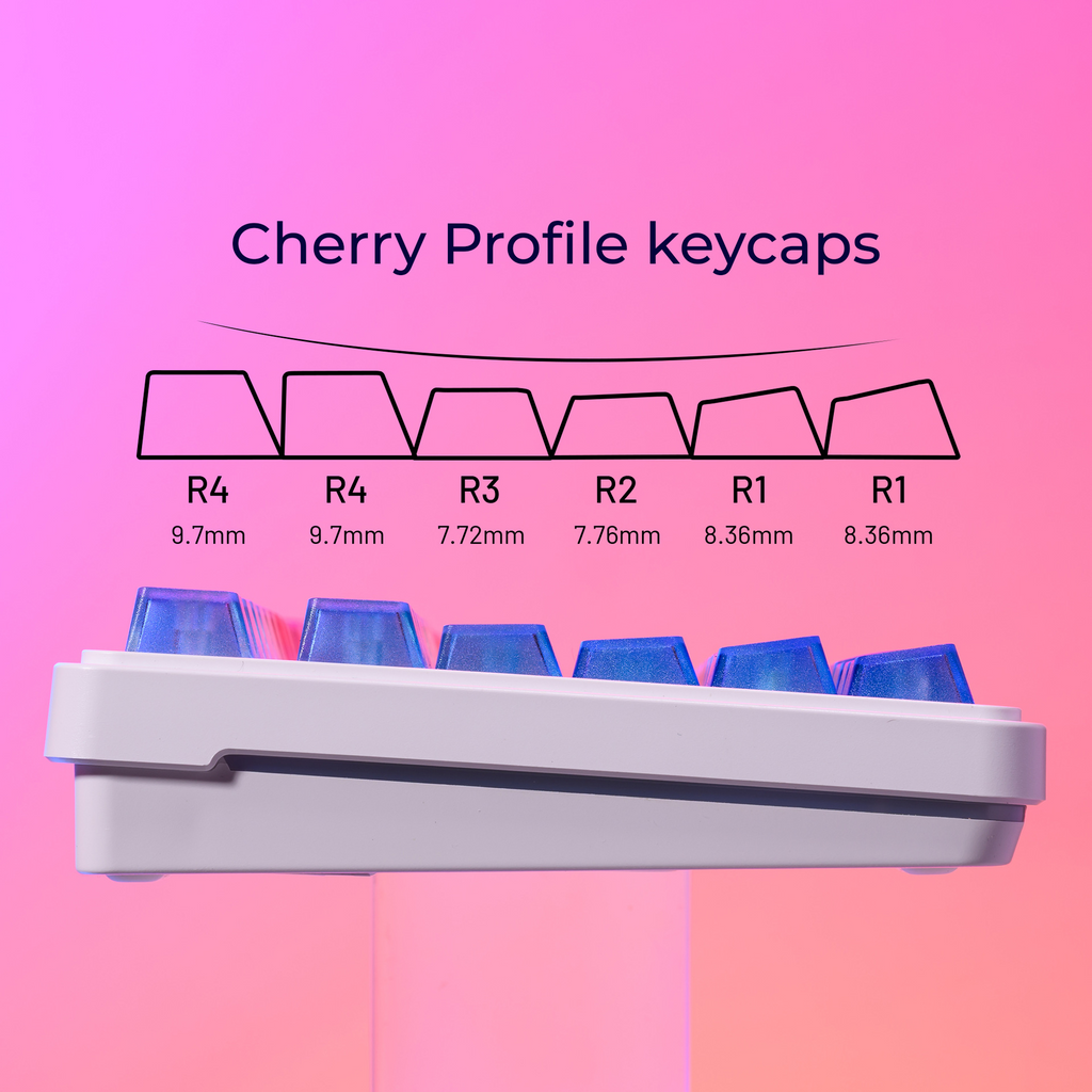 XVX Custom Gradient Translucent PC Keycaps - Cherry Profile