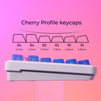 XVX Custom Gradient Translucent PC Keycaps - Cherry Profile