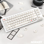 White Japanese - Ceramic Keycaps MOA Profile Cute Keycap Set