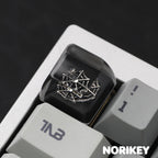 Dark Artisan Resin Keycap Pentagram Design – Gothic MX Keyboard