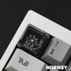 Dark Artisan Resin Keycap Spider Web – Translucent Gothic MX Keycap