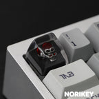 Gothic Artisan Resin Keycap Red Skull – Dark Series MX Keyboard