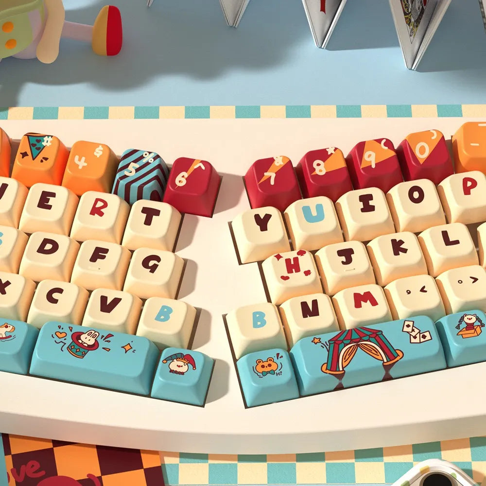 Cat Circus MDA Profile Keycap Set — Five-Side Dye-Sub PBT