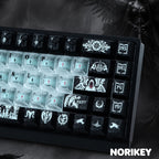 136-key Dark Angel PC keycap set with cherry profile
