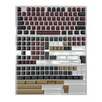 OEM profile double-shot PBT keycaps side view showing legend durability and keycap height