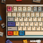 143-key Rubber Hose Toon dye-sublimation PBT keycap set full layout