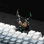 Dark Fantasy Resin Artisan Keycap —  Dual Crescent Blade