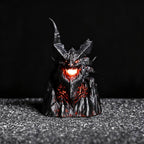 Armored Dragon Head Resin Artisan Keycap — Lava Core, Two-Piece Design