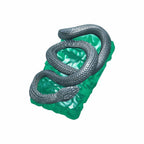 Resin Artisan Keycap — 1.75U Green Snake Handmade Caps Lock