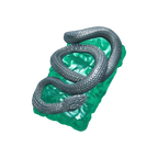 Resin Artisan Keycap — 1.75U Green Snake Handmade Caps Lock
