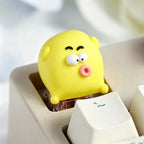 Ugly Cute Monster Artisan Keycap of 4 characters (Pink / Yellow / Green / Blue)