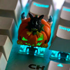 Halloween Pumpkin Resin Keycap | Pumpkin, Ghost, Bat, and Candy Skull Cap