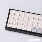 low profile keycap set black colorway top view