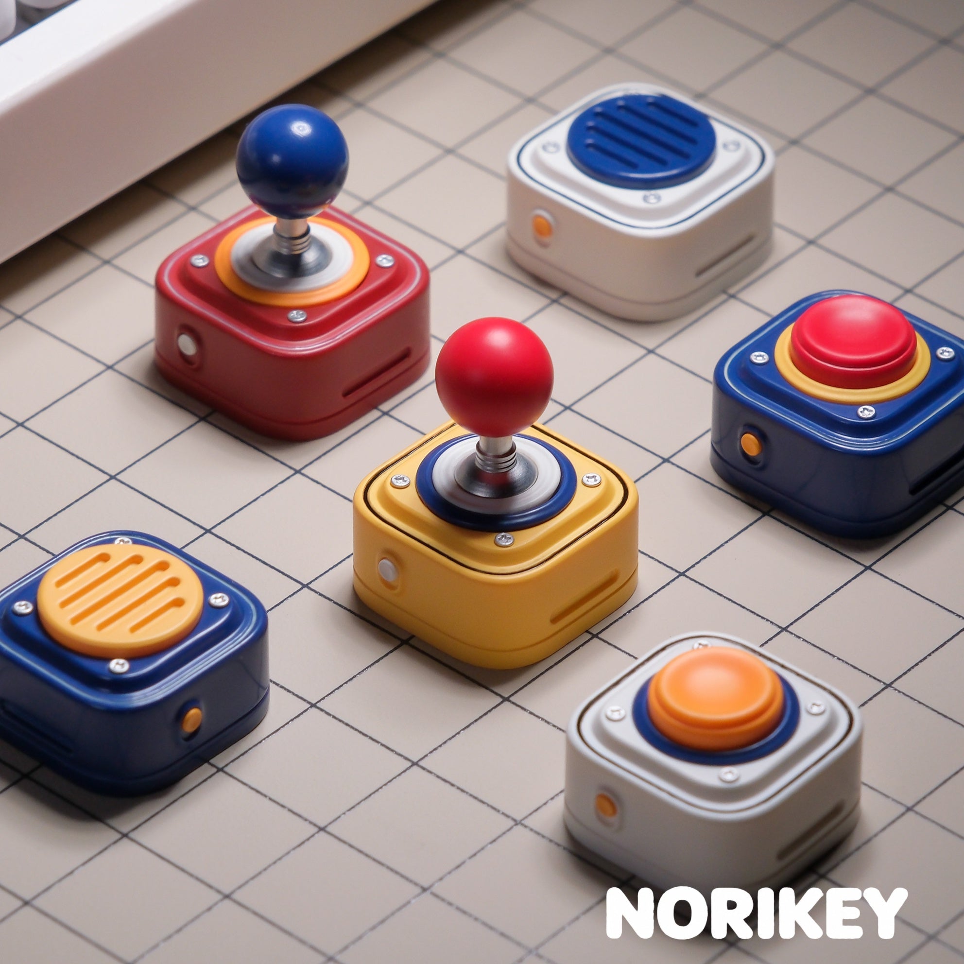 Arcade Resin Keycaps Inspired by Classic Joysticks and Game Buttons